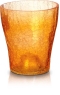 Mini ghiveci sticla portocaliu 9x12cm